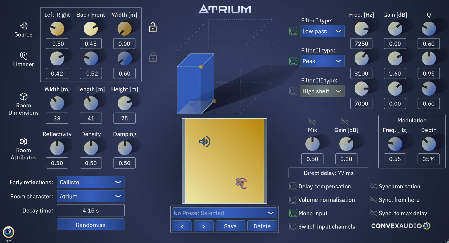 Convex Audio Introduces Atrium - Acoustic Space Simulation