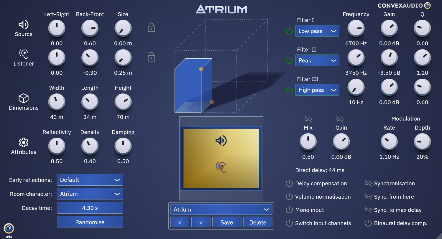 Convex Audio Introduces Atrium - Acoustic Space Simulation - UPDATE ...